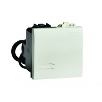 Перемикач з підсвічуванням, 16А, 250V~, слонова кістка, 2 мод., 75012SL, серія Brava, ДКС