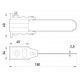 Анкерний ізольований затискач e.i.clamp.si.4.16.35, з дротяною скобою, E.NEXT