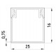 Короб пластиковий e.trunking.stand.25.16, 25х16мм, 2м
