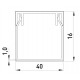Короб пластиковий e.trunking.stand.40.16, 40х16мм, 2м