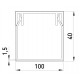Короб пластиковий e.trunking.stand.100.40, 100х40мм, 2м
