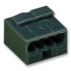 Микро-клемма для распределительных коробок, на 4 проводника, 243-204 темно-серая, Wago