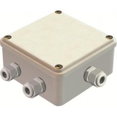 Коробка КМ41330 распаечная для о/п 100х100х50 мм IP55 (RAL7035, гермовводы PG9 5 шт)