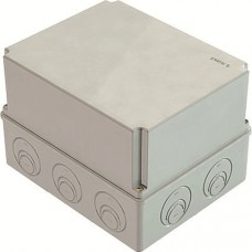 Коробка КМ41273 распаечная для о/п 240х195х165 мм IP44 (RAL7035, кабельные вводы 5 шт)