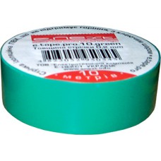 Изолента e.tape.pro.10.green из самозатухающего ПВХ, зеленая (10м), E.NEXT