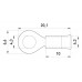 Изолированный наконечник e.terminal.stand.rv1.1,25.4.red 0.5-1.5 кв.мм, красный