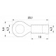 Ізольований наконечник e.terminal.stand.rv1.1,25.4.green 0.5-1.5 кв.мм, Зелений