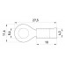 Изолированный наконечник e.terminal.stand.rv1.1,25.8.black 0.5-1.5 кв.мм, черный