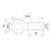 Изолированный наконечник e.terminal.stand.rv2.2.8.red 1.5-2.5 кв.мм, красный