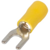 Ізольований наконечник вилковий e.terminal.stand.sv.2.3,2.yellow 1.5-2.5 кв.мм, жовтий (упаковка)