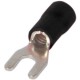 Ізольований наконечник вилковий e.terminal.stand.sv.2.5.black 1.5-2.5 кв.мм, чорний (упаковка)