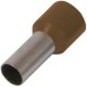 Ізольований наконечник втулковий e.terminal.stand.e10-12.brown 10,0 кв.мм, коричневий (упаковка)