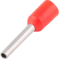 Ізольований наконечник втулковий e.terminal.stand.e0306.red 0.25 кв.мм, червоний (упаковка)