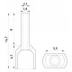 Ізольований наконечник на 2 дроти e.terminal.stand.te.2.0.75.orange (TE7508 orange) 2x0,75 кв.мм, помаранчевий (упаковка)