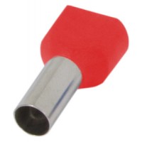 Ізольований наконечник на 2 дроти e.terminal.stand.te.2.1.red (TE1010 red) 2x1 кв.мм, червоний (упаковка)