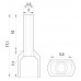 Ізольований наконечник на 2 дроти e.terminal.stand.te.2.1.red (TE1010 red) 2x1 кв.мм, червоний (упаковка)