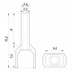 Ізольований наконечник на 2 дроти e.terminal.stand.te.2.1.5.yellow (TE1508 yellow) 2x1,5 кв.мм, жовтий (упаковка)