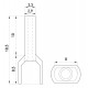 Ізольований наконечник на 2 дроти e.terminal.stand.te.2.2.5.red (TE2510 red) 2x2,5 кв.мм, червоний (упаковка)