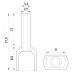 Ізольований наконечник на 2 дроти e.terminal.stand.te.2.2.5.grey (TE2513 grey) 2x2,5 кв.мм, сірий (упаковка)