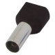 Ізольований наконечник на 2 дроти e.terminal.stand.te.2.6.black (TE6014 black) 2x6 кв.мм, чорний (упаковка)