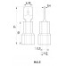 Наконечник изолированный e.terminal.stand.mdd2.250 (dd.m.1,5.2,5.l)