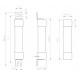 Запобіжник CH 14x65 gPV 25A 1000V (10kA), 2637129, ETI
