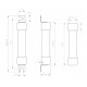 Запобіжник CH SU 14x65 gPV 25A 1000V (10kA), 2637329, ETI