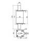 Запобіжник NH-1/aM 100A 690V KOMBI, 4184422, ETI