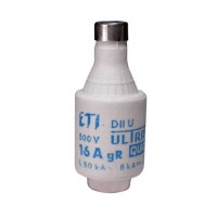 Запобіжник DIIUQ10A/500V gR (50 kA), 4322004, ETI