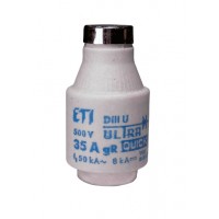 Запобіжник DIIIUQ35A/500V gR (50 kA), 4323001, ETI