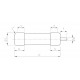 Предохранитель CH/P 22x58 gG 50A 690V (з бойком), 6711027, ETI