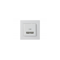 Розетка USB 2,1A Asfora EPH2700221 біла