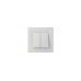 Переключатель 2-клавишный Asfora, (белый) EPH0600121