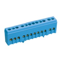 Шина N 'нуль' в корп ізол на DIN-рейку ШНІ-6х9-12-К-C, IEK