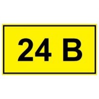 Символ «24 В» 15х50 мм IEK (100), IEK