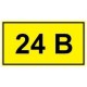 Символ «24 В» 15х50 мм IEK (100), IEK