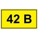 Символ «42 В» 35х100 мм IEK