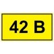 Символ «42 В» 35х100 мм IEK