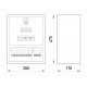 Корпус e.mbox.stand.n.f3.12.z металевий, під 3-ф. лічильник, 12 мод., навісний, із замком