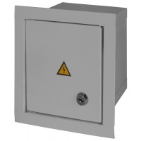 Корпус e.mbox.stand.w.06.z металевий, під 6 мод., що вбудовується, із замком