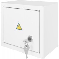 Корпус e.mbox.stand.n.06.z металевий, під 6 мод., навісний, із замком