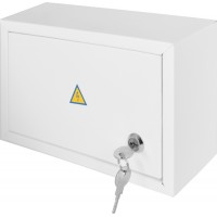 Корпус e.mbox.stand.n.12.z металевий, під 12 мод., навісний, із замком