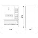 Корпус e.mbox.stand.n.f1.16.z.e металевий, під 1-ф. електронний лічильник, 16 мод., навісний, із замком