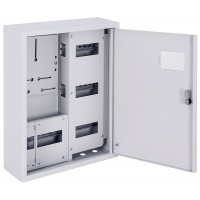 Корпус обліку металевий e.mbox.pro.n.f3.27z IP31 навісний під 3ф лічильник, 27 модулів із замком