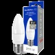 Декоративна лампа LED GLOBAL C37 CL-F 5W м'яке світло 220V E27 AP (1-GBL-131) (NEW)