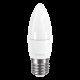 Декоративна лампа LED GLOBAL C37 CL-F 5W яскраве світло 220V E27 AP (1-GBL-132) (NEW)