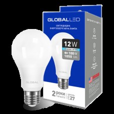 Лампа общего назначения LED лампа GLOBAL A60 12W яркий свет 220V E27 AL (1-GBL-166) (NEW)