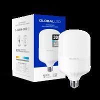 Високоміцна лампа LED лампа HW GLOBAL 30W 6500K E27 (1-GHW-002) (NEW)