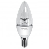 Декоративна лампа LED лампа MAXUS 4W м'яке світло C37 Е14 220V (1-LED-329)