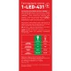 Декоративна лампа LED лампа 4W м'яке світло G45 Е14 220V (1-LED-431)